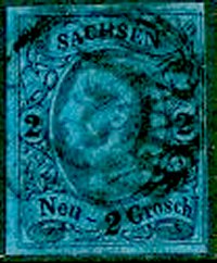Briefmarke Altdeutschland - Sachsen Michel 10