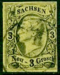 Briefmarke Altdeutschland - Sachsen Michel 11 - zum Schließen ins Bild klicken