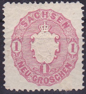 Briefmarke Altdeutschland - Sachsen Michel 16 - zum Schließen ins Bild klicken