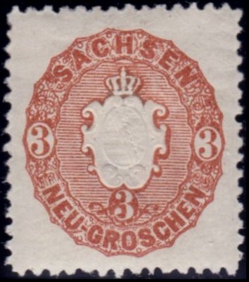 Briefmarke Altdeutschland - Sachsen Michel 18 - zum Schließen ins Bild klicken