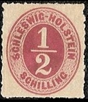 Briefmarke Altdeutschland - Schleswig-Holstein Michel 8