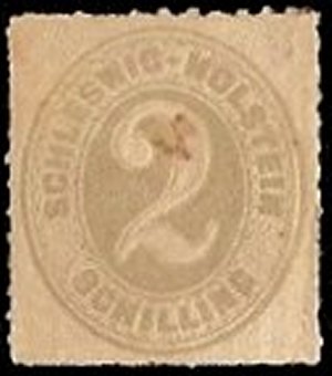 Briefmarke Altdeutschland - Schleswig-Holstein Michel 11