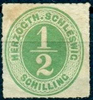 Briefmarke Altdeutschland - Schleswig-Holstein Michel 13