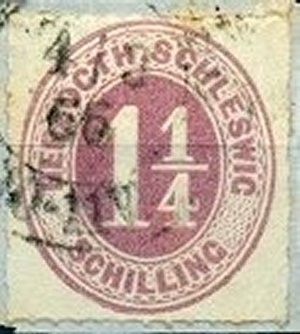 Briefmarke Altdeutschland - Schleswig-Holstein Michel 14