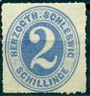 Briefmarke Altdeutschland - Schleswig-Holstein Michel 16