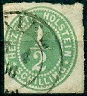 Briefmarke Altdeutschland - Schleswig-Holstein Michel 19