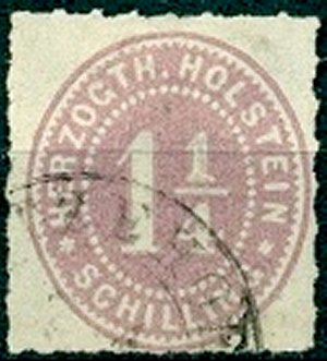 Briefmarke Altdeutschland - Schleswig-Holstein Michel 20