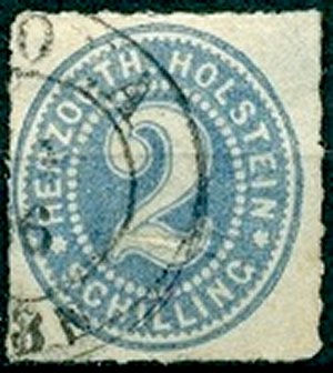 Briefmarke Altdeutschland - Schleswig-Holstein Michel 21