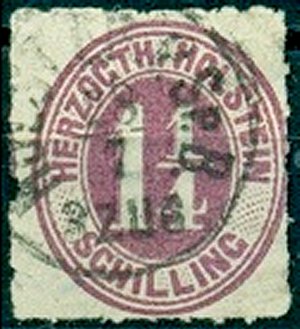 Briefmarke Altdeutschland - Schleswig-Holstein Michel 22