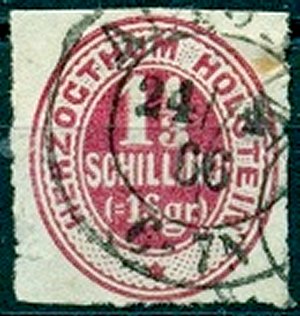 Briefmarke Altdeutschland - Schleswig-Holstein Michel 23