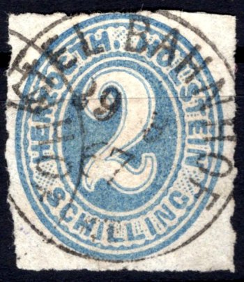 Briefmarke Altdeutschland - Schleswig-Holstein Michel 24