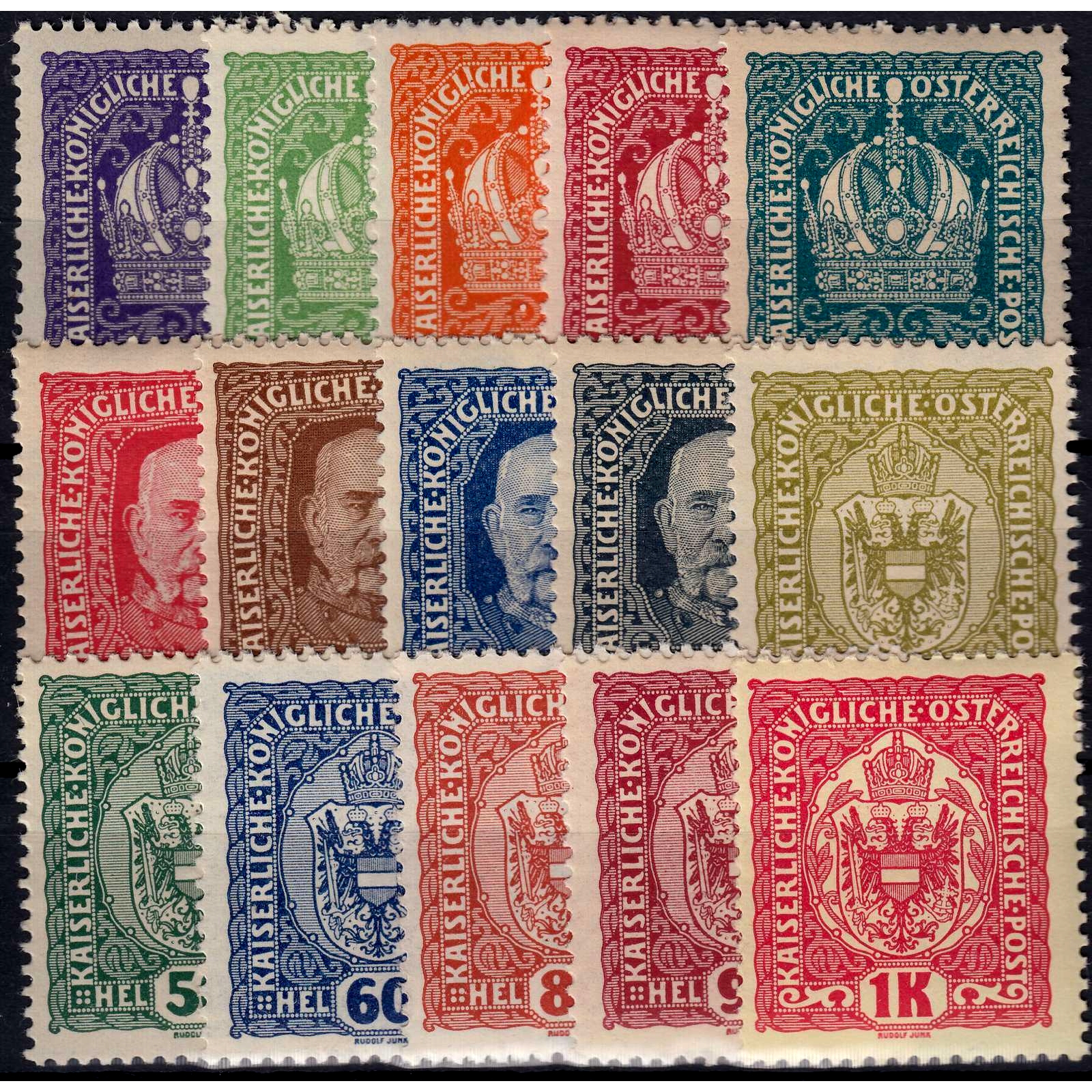 Briefmarke Osterreich Michel 185/199