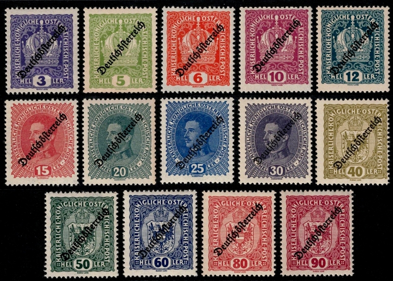 Austria Stamp Yvert 169/183