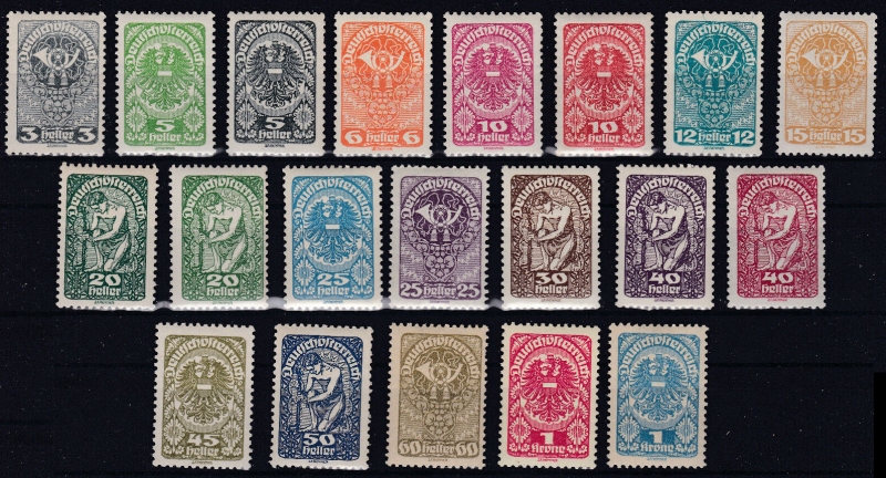 Austria Stamp Yvert 188/205