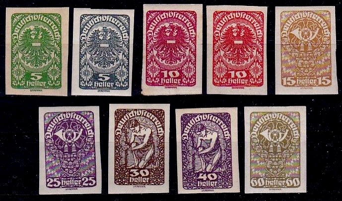 Austria Stamp Yvert 206/213