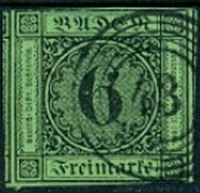 Briefmarke Altdeutschland - Baden Michel 3 - zum Schließen ins Bild klicken