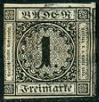 Briefmarke Altdeutschland - Baden Michel 5