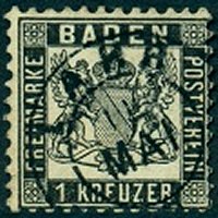 Briefmarke Altdeutschland - Baden Michel 17