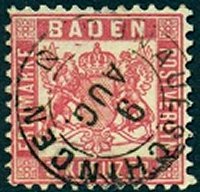 Briefmarke Altdeutschland - Baden Michel 18
