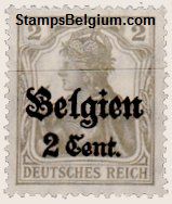 Belgium Occupation Stamp Yvert 10