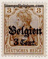 Belgium Occupation Stamp Yvert 11