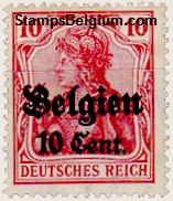 Briefmarke Landespost in Belgien Michel 14