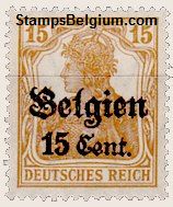 Briefmarke Landespost in Belgien Michel 15