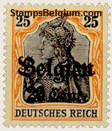 Belgium Occupation Stamp Yvert 18
