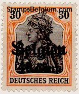 Briefmarke Landespost in Belgien Michel 19