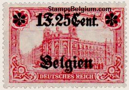 Belgium Occupation Stamp Yvert 23