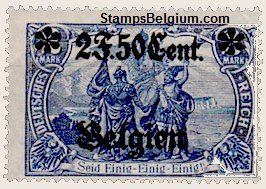 Belgium Occupation Stamp Yvert 24