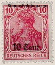 Belgium Occupation Stamp Yvert 29