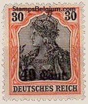 Belgium Occupation Stamp Yvert 32