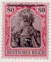 Belgium Occupation Stamp Yvert 35