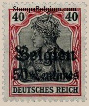 Belgium Occupation Stamp Yvert 5