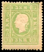 Briefmarke Osterreich Michel 12 II