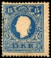 Briefmarke Osterreich Michel 15 II