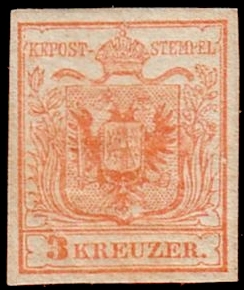 Briefmarke Osterreich Michel 3 - zum Schließen ins Bild klicken