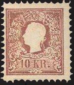 Briefmarke Osterreich Michel 14 I