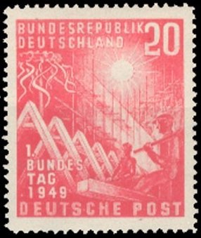 Briefmarke Deutschland BRD Michel 112