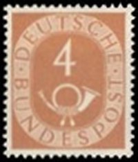 Briefmarke Deutschland BRD Michel 124