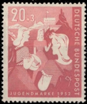Briefmarke Deutschland BRD Michel 154