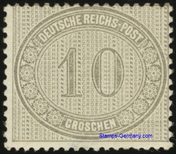 Briefmarke Deutsches Reich Michel 12 - zum Schließen ins Bild klicken