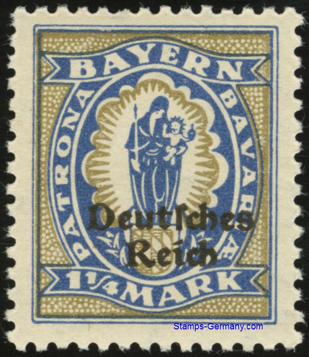 Germany Stamp Yvert Bayern 207