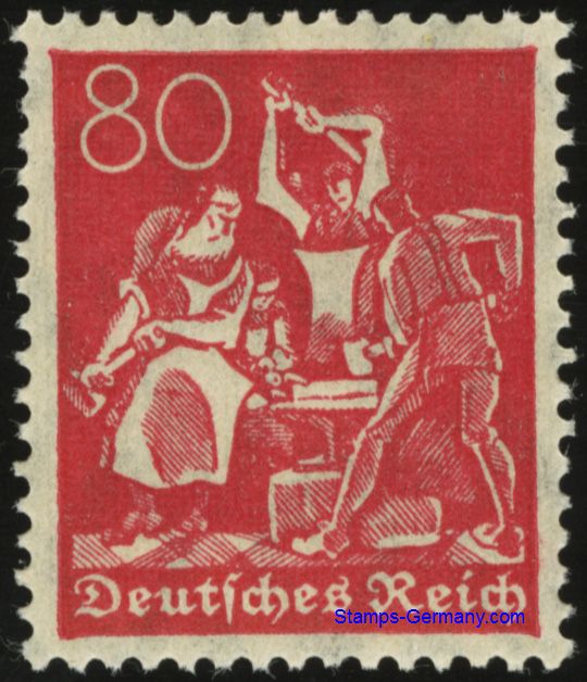 Briefmarke Deutsches Reich Michel 166