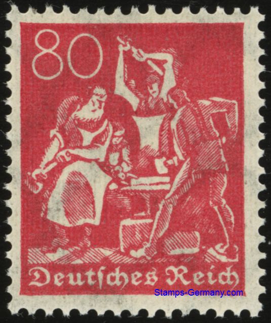 Briefmarke Deutsches Reich Michel 186