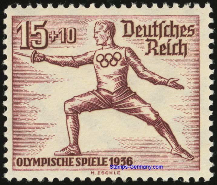 Briefmarke Deutsches Reich Michel 614 - zum Schließen ins Bild klicken