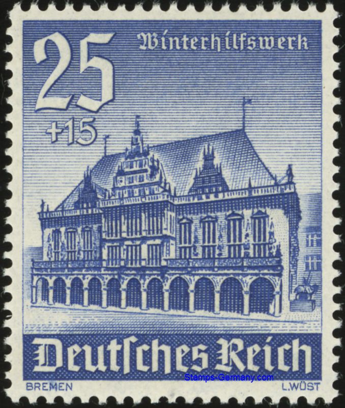 Briefmarke Deutsches Reich Michel 758