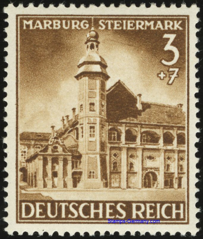 Briefmarke Deutsches Reich Michel 806