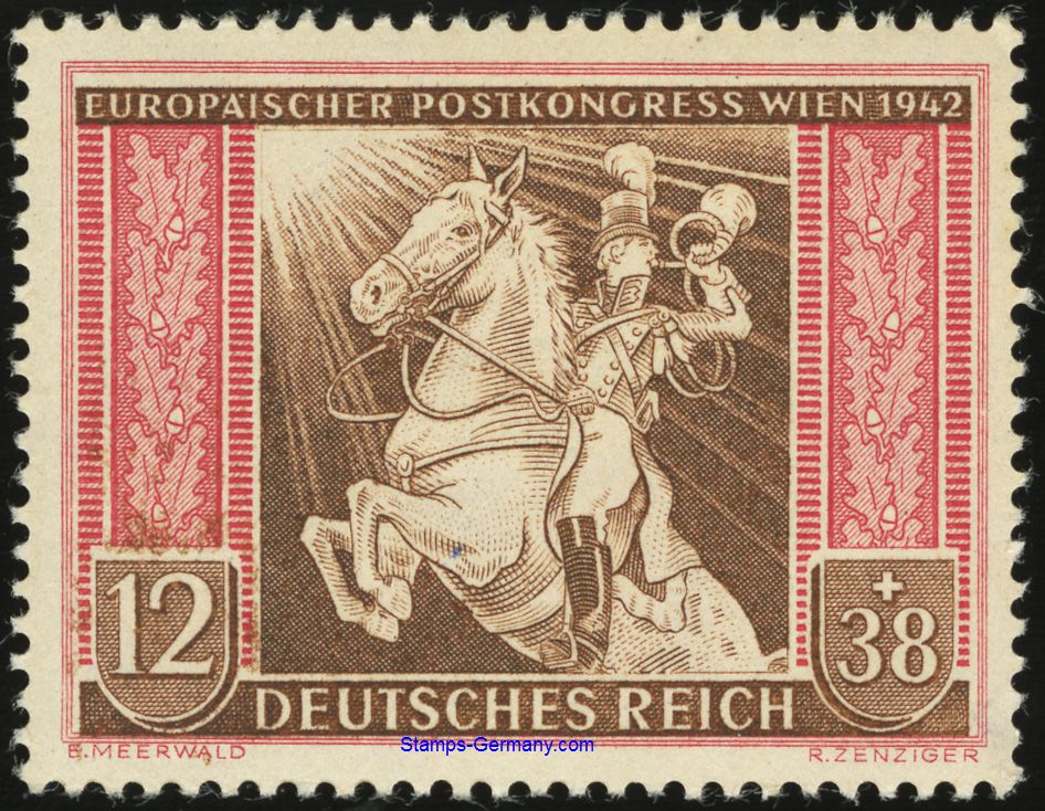 Briefmarke Deutsches Reich Michel 822
